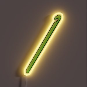 Green Crochet Hook RGB Neon Sign