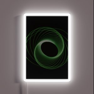 Green Light Trails RGB Neon Sign