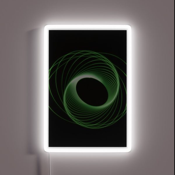 Green Light Trails RGB Neon Sign