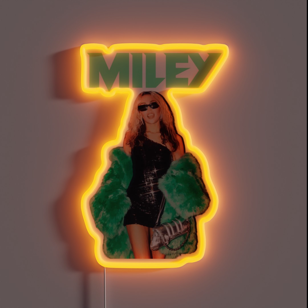 GREEN MILEY RGB Neon Sign GREEN MILEY RGB Neon Sign