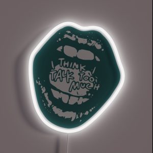 Green Talk Too Much RGB Neon Sign Green Talk Too Much RGB Neon Sign
