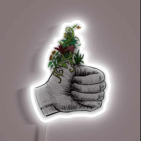 Green Thumb RGB Neon Sign