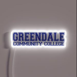 GREENDALE College Jersey Blue RGB Neon Sign