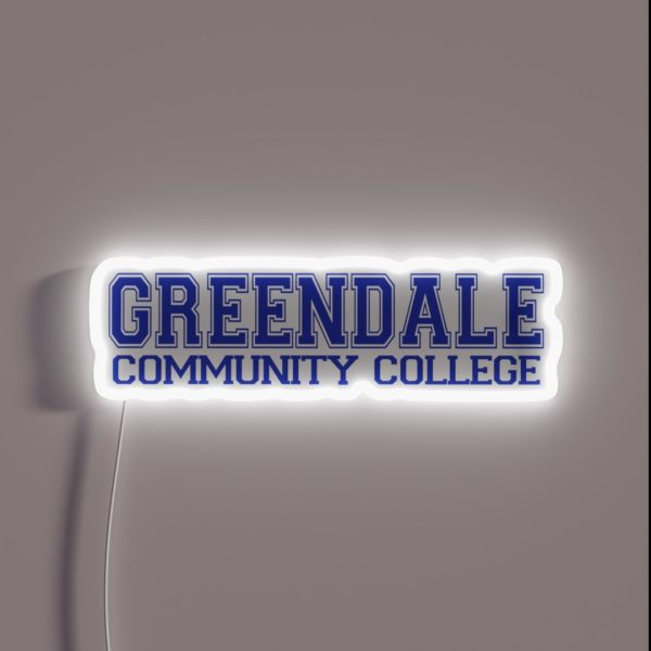 GREENDALE College Jersey Blue RGB Neon Sign