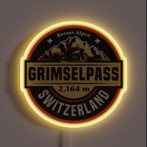 Grimsel Pass Switzerland RGB Neon Sign