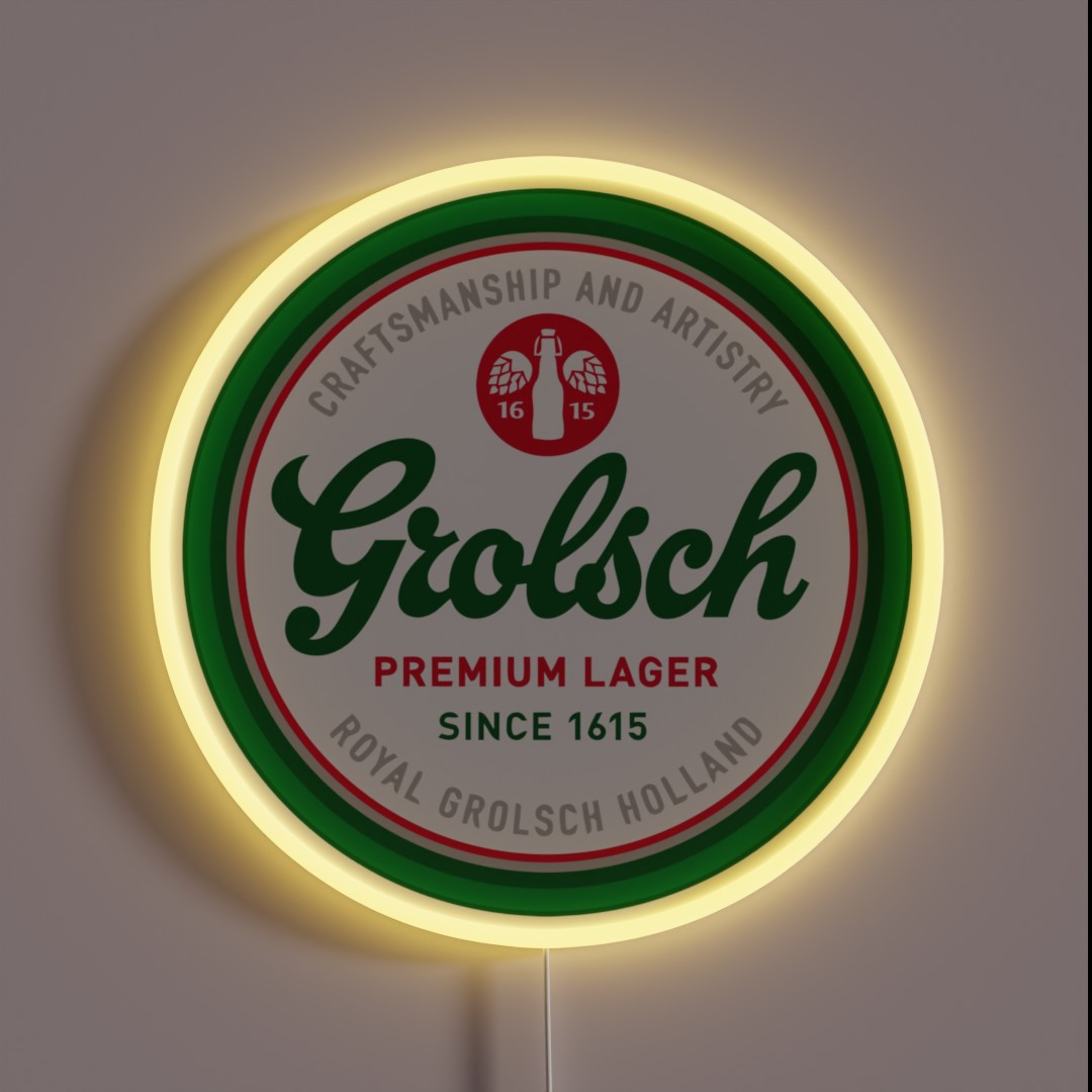 Grolsch Brewery RGB Neon Sign Grolsch Brewery RGB Neon Sign
