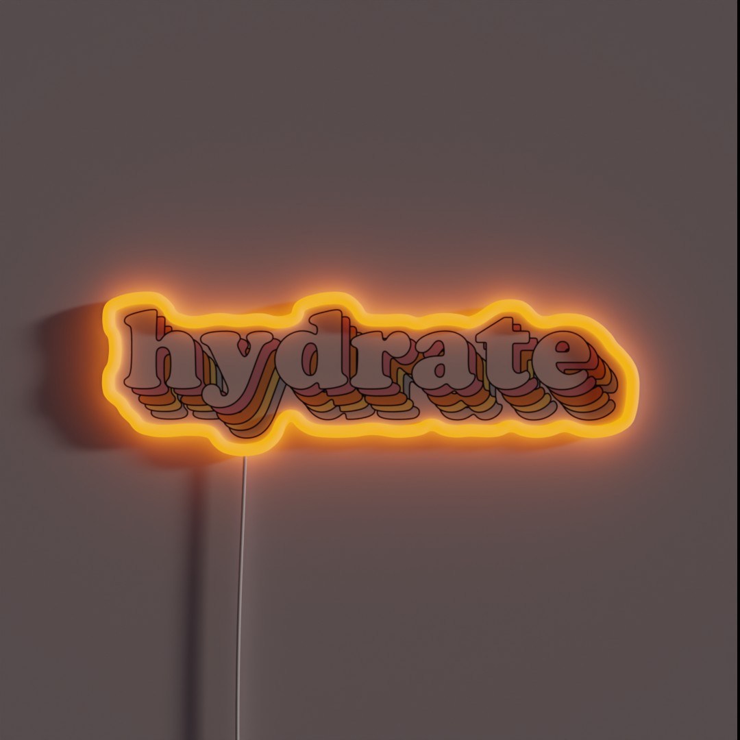 Groovy Hydrate RGB Neon Sign Groovy Hydrate RGB Neon Sign