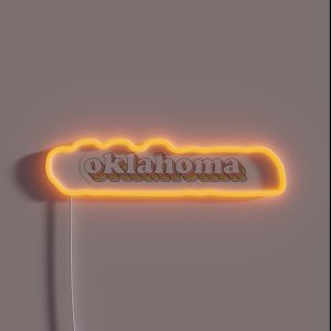 Groovy Oklahoma RGB Neon Sign