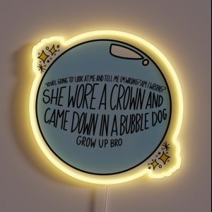 Grow Up Bro RGB Neon Sign