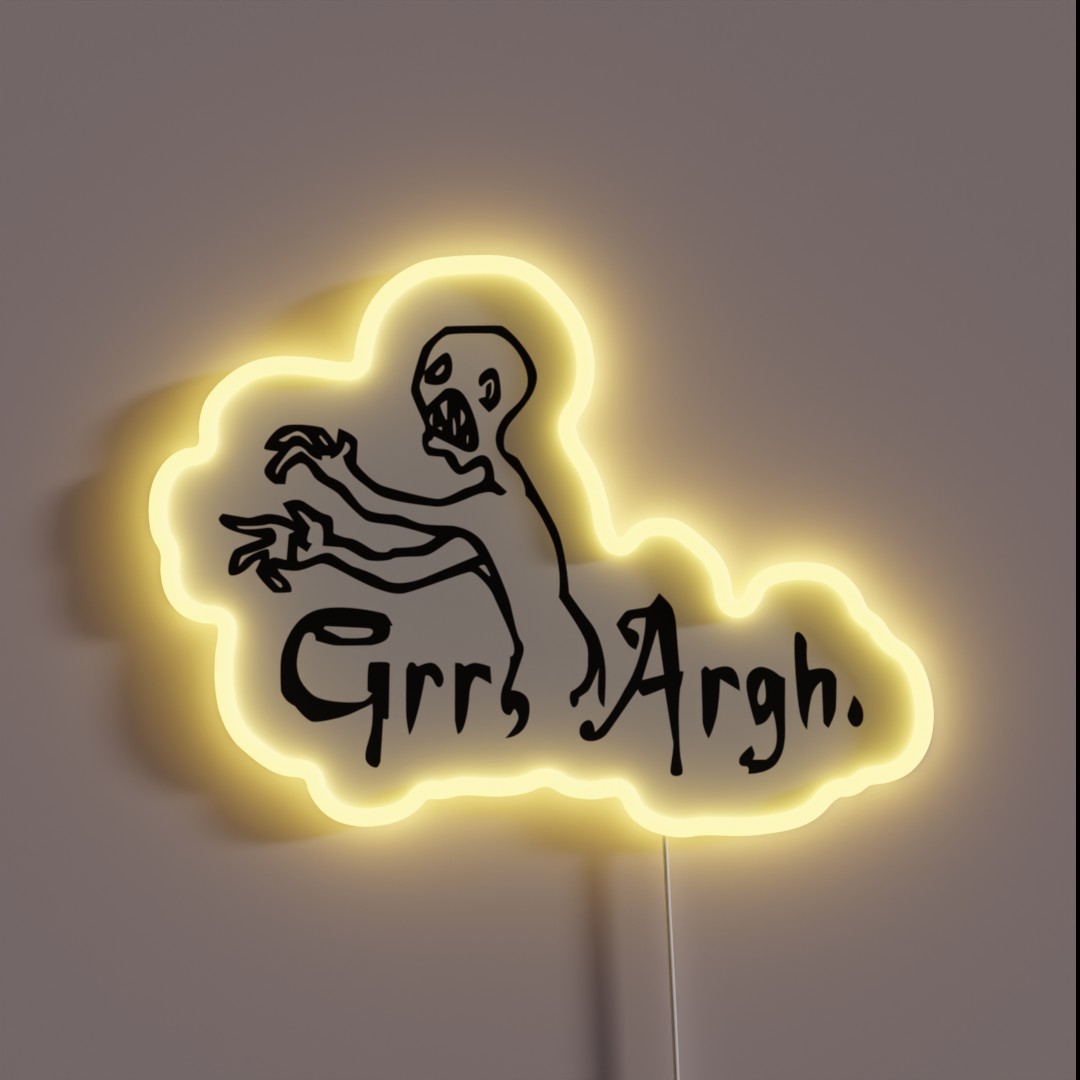 Grr Argh RGB Neon Sign Grr Argh RGB Neon Sign