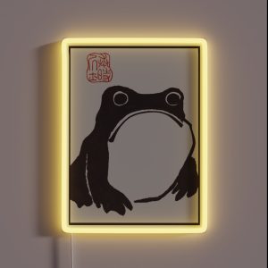Grumpy Frog Japanese Matsumoto Hoji RGB Neon Sign Grumpy Frog Japanese Matsumoto Hoji RGB Neon Sign