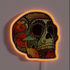 Grunge Skull RGB Neon Sign Grunge Skull RGB Neon Sign