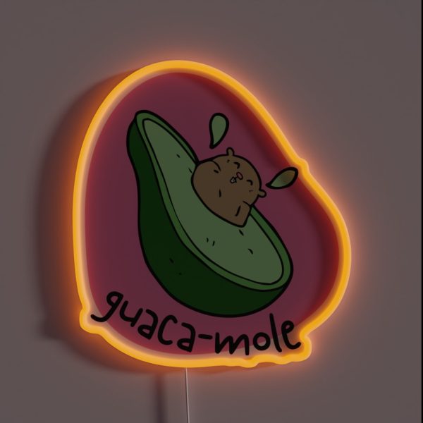 Guaca Mole RGB Neon Sign