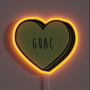 Guacamole Heart RGB Neon Sign
