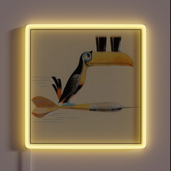 Guinness Darts Toucan RGB Neon Sign