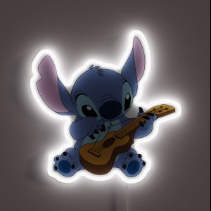 Guitar Playing Stitch RGB Neon Sign