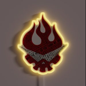 Gurren Lagann Typography RGB Neon Sign