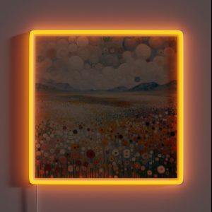 Gustav Klimt Flower Garden RGB Neon Sign