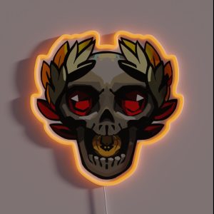 Hades Game Skull Gift Perfect Gift RGB Neon Sign
