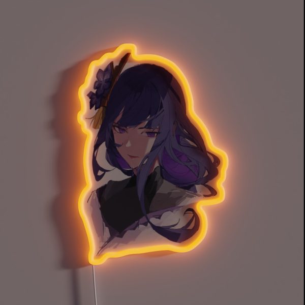 Hair Flowers RGB Neon Sign
