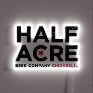 Half Acre Beer Company RGB Neon Sign
