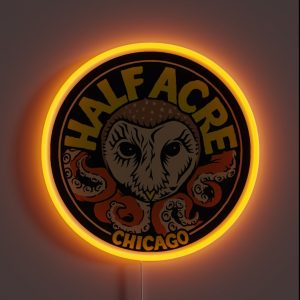 Half Acre Brewing Company RGB Neon Sign