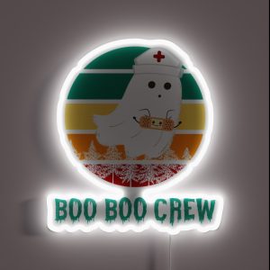 Halloween Boo Boo Crew RGB Neon Sign