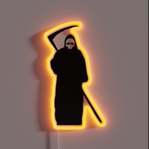 Halloween Grim Reaper Death RGB Neon Sign