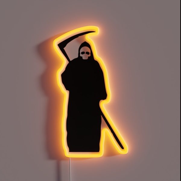 Halloween Grim Reaper Death RGB Neon Sign