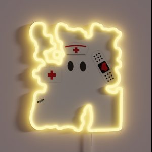 Halloween Nurse Boo RGB Neon Sign