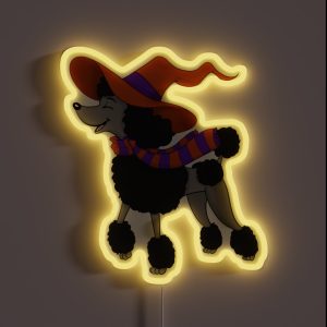 Halloween Poodle RGB Neon Sign