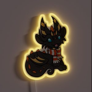 Halloween Scarf Dragon RGB Neon Sign