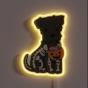 Halloween Schnauzer RGB Neon Sign