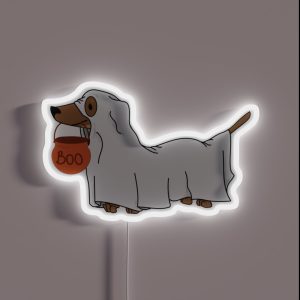 Halloweenies Spooky Sausage RGB Neon Sign