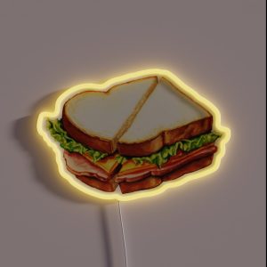 Ham Sandwich Pattern RGB Neon Sign Ham Sandwich Pattern RGB Neon Sign