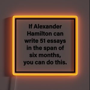 Hamilton 51 Essays RGB Neon Sign