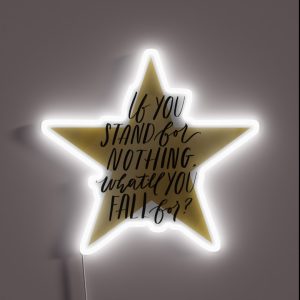 Hamilton What Do You Fall For RGB Neon Sign