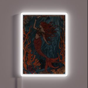 Hand Heart Mermaid RGB Neon Sign