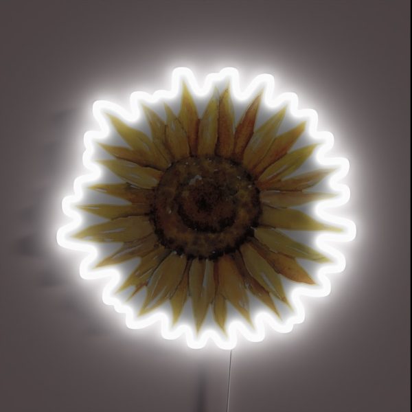 Handpainted Sunflower RGB Neon Sign