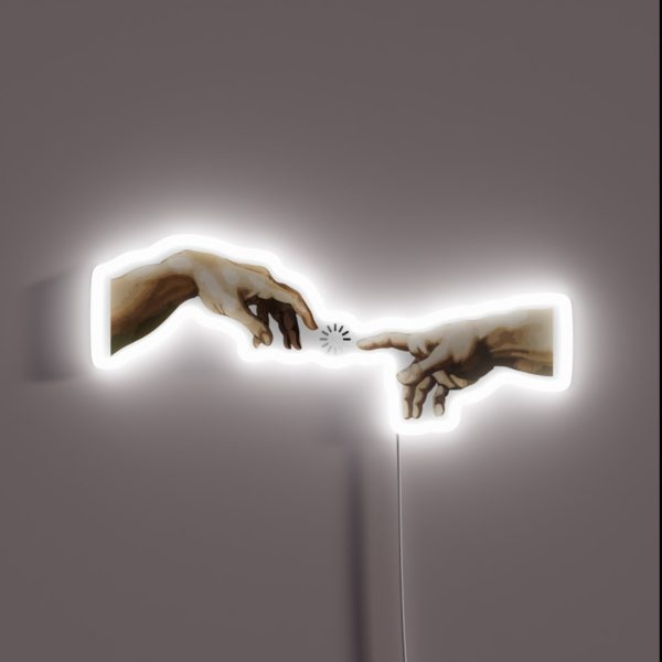 Hands Of God RGB Neon Sign