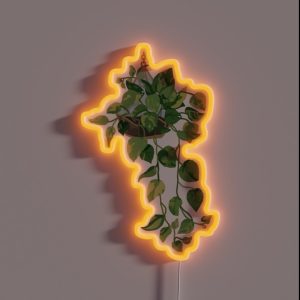 Hanging Plant RGB Neon Sign
