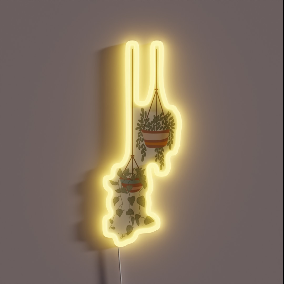 Hanging Plants RGB Neon Sign Hanging Plants RGB Neon Sign