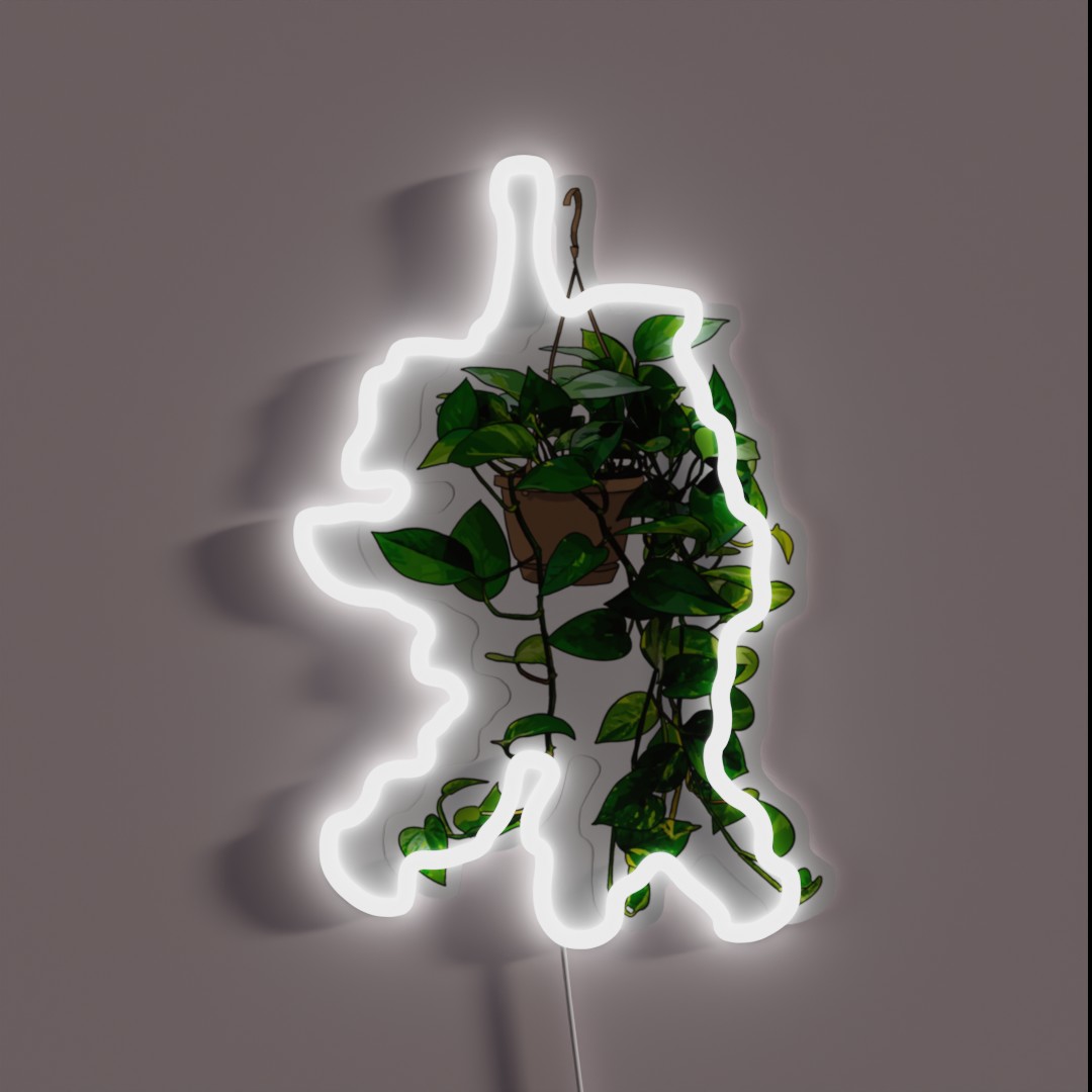 Hanging Pothos Plant RGB Neon Sign Hanging Pothos Plant RGB Neon Sign