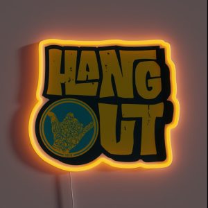 Hangout Music RGB Neon Sign