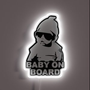 Hangover Baby On Board RGB Neon Sign