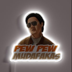 Hangover Pew Pew Mudafakas Mr Chow Funny Parody Fan Art RGB Neon Sign Hangover Pew Pew Mudafakas Mr Chow Funny Parody Fan Art RGB Neon Sign