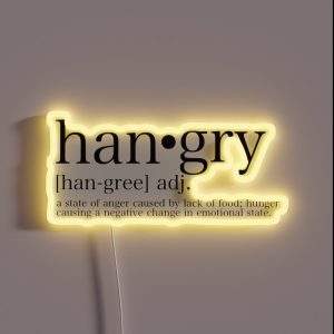 Hangry RGB Neon Sign
