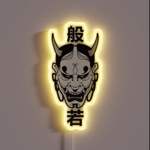 Hannya Mask RGB Neon Sign
