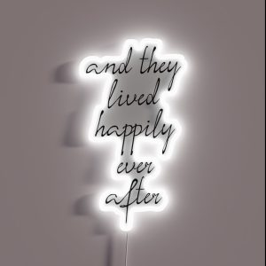 Happily RGB Neon Sign