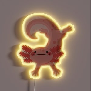 Happy Axolotl RGB Neon Sign